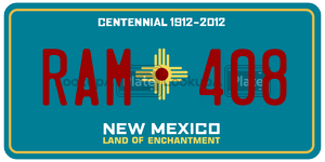 RAM408  license plate in NM