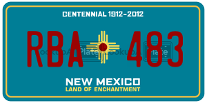 RBA483  license plate in NM
