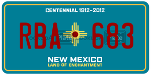 RBA683  license plate in NM