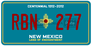 RBN277  license plate in NM