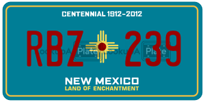 RBZ239  license plate in NM