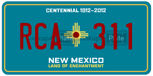 RCA311  license plate in NM