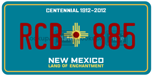 RCB885  license plate in NM