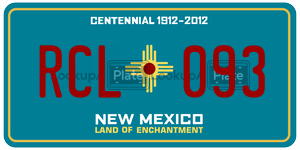 RCL093  license plate in NM