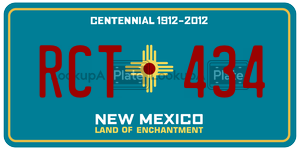 RCT434 license plate in New Mexico
