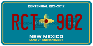 RCT902  license plate in NM
