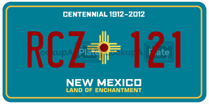 RCZ121  license plate in NM