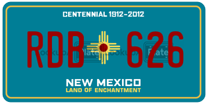 RDB626  license plate in NM