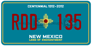 RDD135  license plate in NM