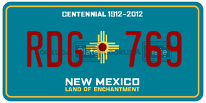 RDG769  license plate in NM