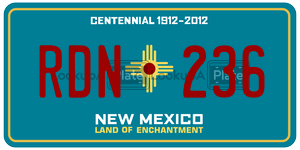 RDN236  license plate in NM