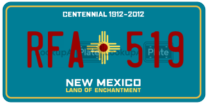 RFA519  license plate in NM