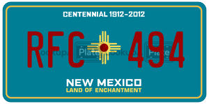 RFC494 license plate in New Mexico