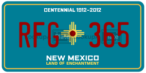 RFG365  license plate in NM
