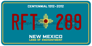RFT289  license plate in NM