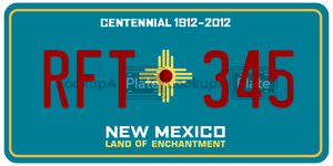 RFT345  license plate in NM