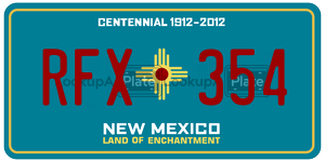 RFX354  license plate in NM