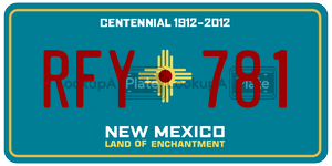 RFY781  license plate in NM