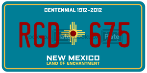 RGD675  license plate in NM