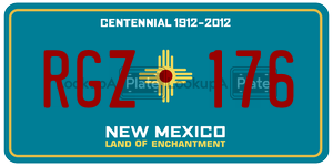 RGZ176 license plate in New Mexico