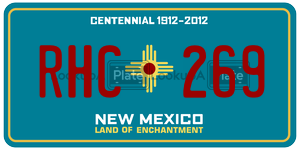 RHC269  license plate in NM