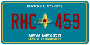 RHC459  license plate in NM
