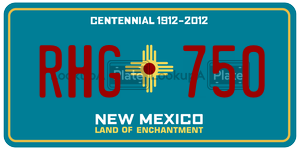 RHG750  license plate in NM