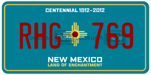 RHG769  license plate in NM