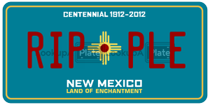 RIPPLE  license plate in NM