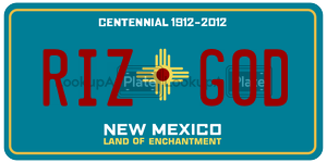 RIZG0D  license plate in NM