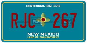 RJC267  license plate in NM