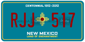 RJJ517 license plate in New Mexico