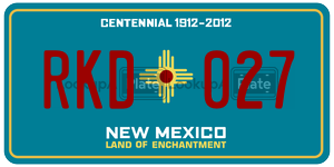 RKD027  license plate in NM