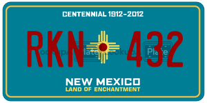 RKN432  license plate in NM