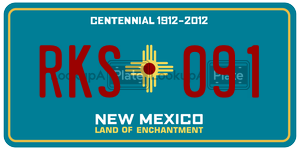 RKS091  license plate in NM