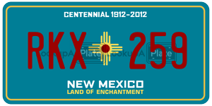 RKX259  license plate in NM