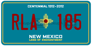 RLA185  license plate in NM