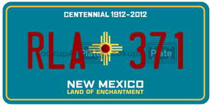RLA371  license plate in NM