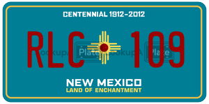 RLC109  license plate in NM