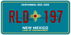 RLD197  license plate in NM