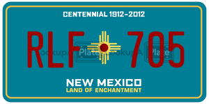 RLF705  license plate in NM