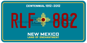 RLF882  license plate in NM