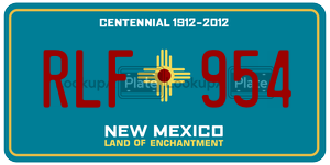 RLF954  license plate in NM