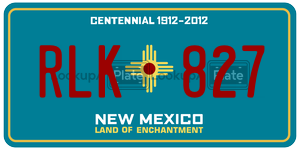 RLK827  license plate in NM