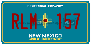 RLM157  license plate in NM