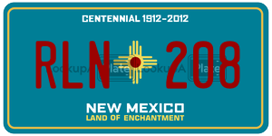 RLN208  license plate in NM