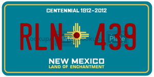 RLN439  license plate in NM