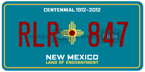 RLR847  license plate in NM