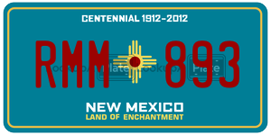 RMM893  license plate in NM
