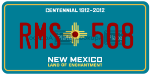 RMS508  license plate in NM